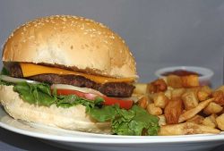 Burgers and french fries