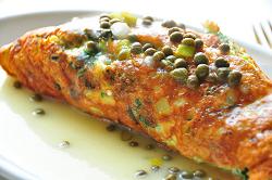 salmon frittata food