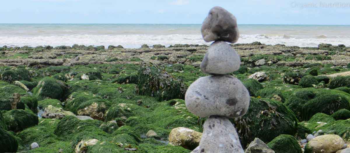 Pebbles balancing on each other - like hard stools