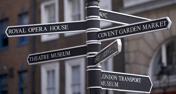 Covent Garden sign post