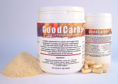 Good Carbs formula in capsules or powder