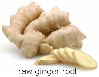 raw ginger root